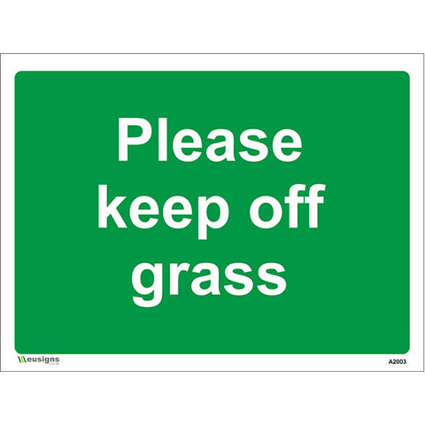 Please Keep Off  Grass Sign - Safety Signs & Stickers | Borehamwood Signs