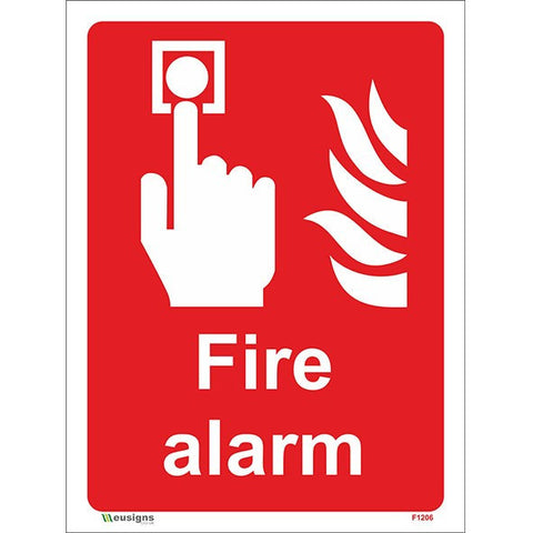 Fire Alarm Sign - Safety Signs & Stickers | Borehamwood Signs