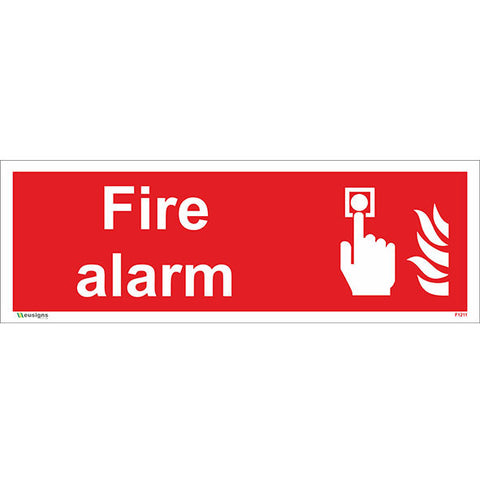 Fire Alarm Sign - Safety Signs & Stickers | Borehamwood Signs