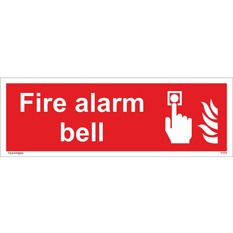 Fire Alarm Bell Sign - Safety Signs & Stickers | Borehamwood Signs