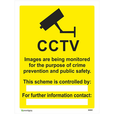 CCTV Sign - Safety Signs & Stickers | Borehamwood Signs