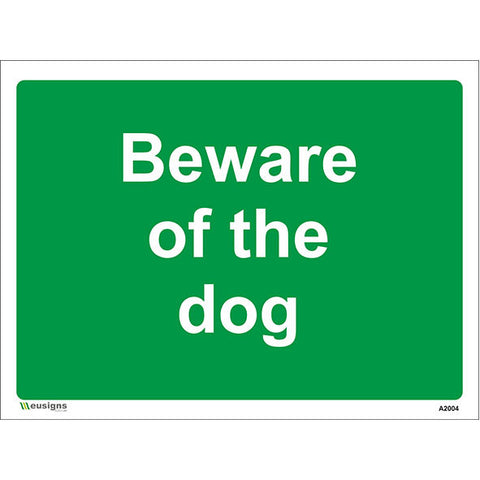 Beware Of The Dog Sign - Safety Signs & Stickers | Borehamwood Signs