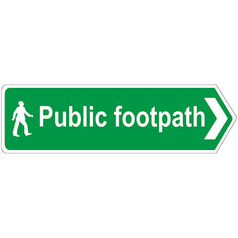 Public Footpath Sign Right Arrow - Safety Signs & Stickers | Borehamwood Signs