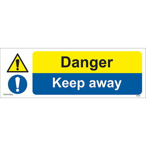 Danger Keep Away Sign - Safety Signs & Stickers | Borehamwood Signs