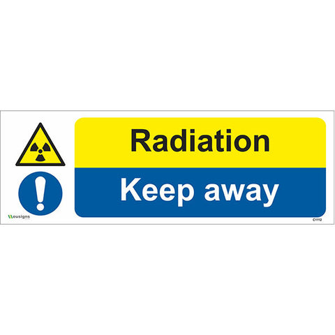 Radiation Keep Away Sign - Safety Signs & Stickers | Borehamwood Signs