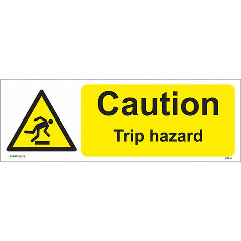 Caution Trip Hazard Sign - Safety Signs & Stickers | Borehamwood Signs