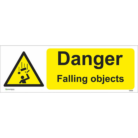 Danger Falling Objects Sign - Safety Signs & Stickers | Borehamwood Signs