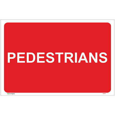 Pedestrians Sign - Safety Signs & Stickers | Borehamwood Signs