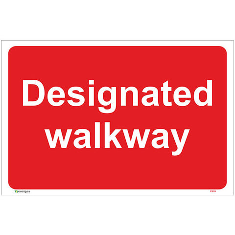 Designated Walkway Sign - Safety Signs & Stickers | Borehamwood Signs