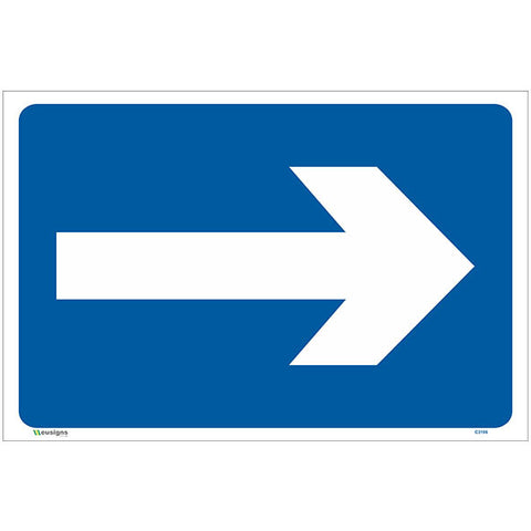 Right Directional Arrow Sign - Safety Signs & Stickers | Borehamwood Signs