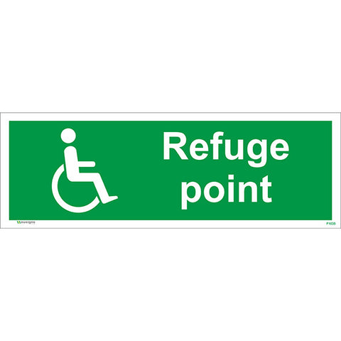 Refuge Point Sign - Safety Signs & Stickers | Borehamwood Signs