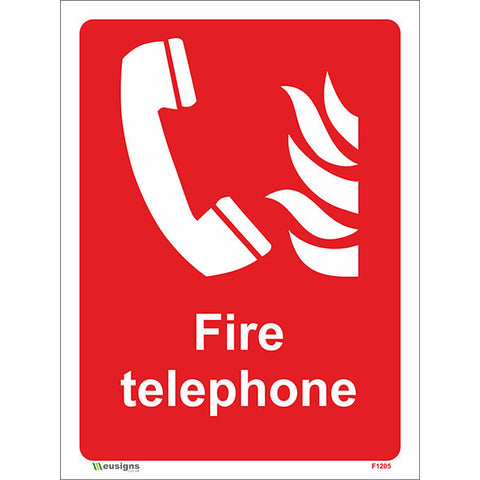 Fire Telephone Sign - Safety Signs & Stickers | Borehamwood Signs