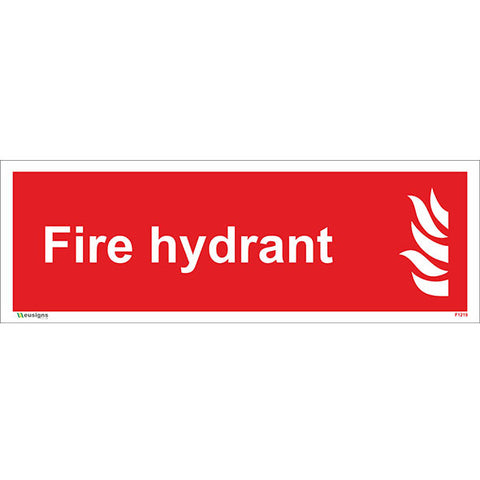 Fire Hydrant Sign - Safety Signs & Stickers | Borehamwood Signs