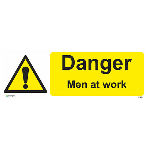 Danger Men At Work Sign - Safety Signs & Stickers | Borehamwood Signs
