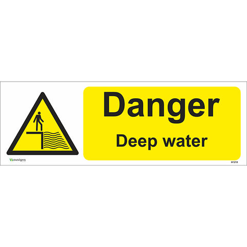 Danger Deep Water Sign - Safety Signs & Stickers | Borehamwood Signs