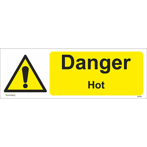 Danger Hot Sign - Safety Signs & Stickers | Borehamwood Signs