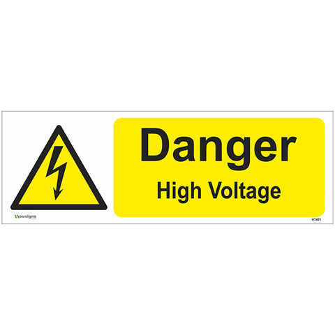 Danger High Voltage Sign - Safety Signs & Stickers | Borehamwood Signs