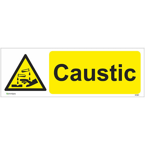 Caustic Sign - Safety Signs & Stickers | Borehamwood Signs