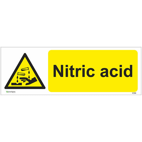 Nitric Acid Sign - Safety Signs & Stickers | Borehamwood Signs