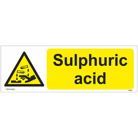 Sulphuric Acid Sign - Safety Signs & Stickers | Borehamwood Signs