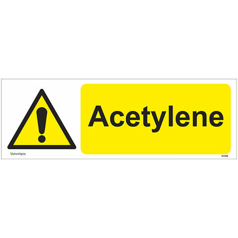 Acetylene Sign - Safety Signs & Stickers | Borehamwood Signs