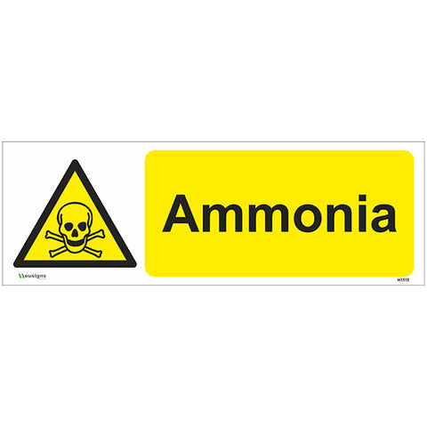 Ammonia Sign - Safety Signs & Stickers | Borehamwood Signs