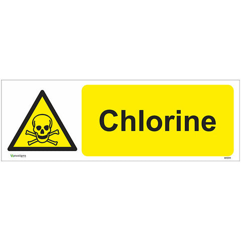 Chlorine Sign - Safety Signs & Stickers | Borehamwood Signs