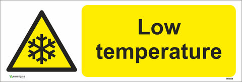Low Temperature Sign - Safety Signs & Stickers | Borehamwood Signs
