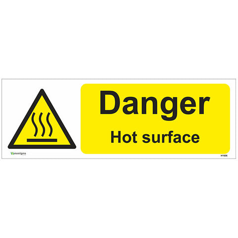 Danger Hot Surface Sign - Safety Signs & Stickers | Borehamwood Signs