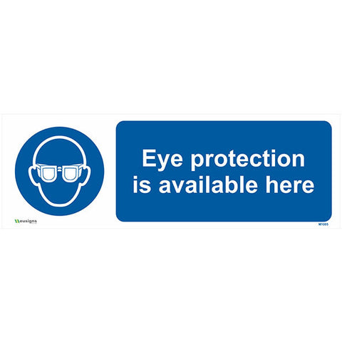 Eye Protection Is Available Here Sign - Safety Signs & Stickers | Borehamwood Signs