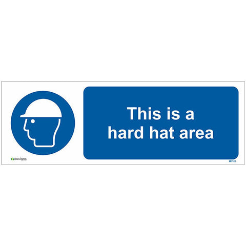 This Is A Hard Hat Area Sign - Safety Signs & Stickers | Borehamwood Signs
