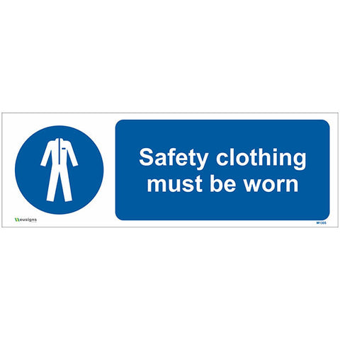 Safety Clothing Must Be Worn Sign - Safety Signs & Stickers | Borehamwood Signs