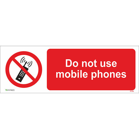 Do Not Use Mobile Phones Sign - Safety Signs & Stickers | Borehamwood Signs