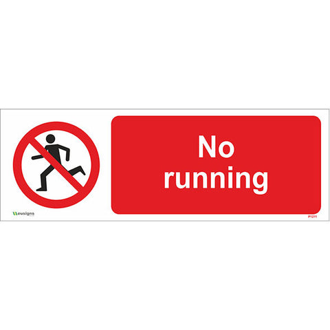 No Running Sign - Safety Signs & Stickers | Borehamwood Signs
