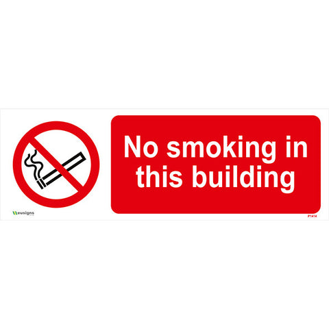 No Smoking In This Building Sign - Safety Signs & Stickers | Borehamwood Signs