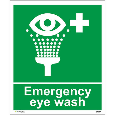 Emergency Eye Wash Sign - Safety Signs & Stickers | Borehamwood Signs