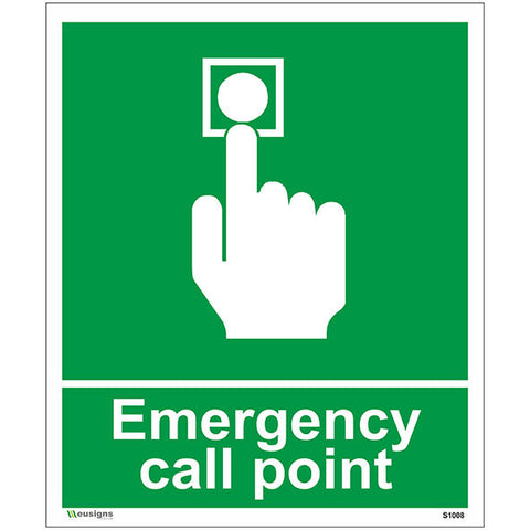 Emergency Call Point Sign - Safety Signs & Stickers | Borehamwood Signs
