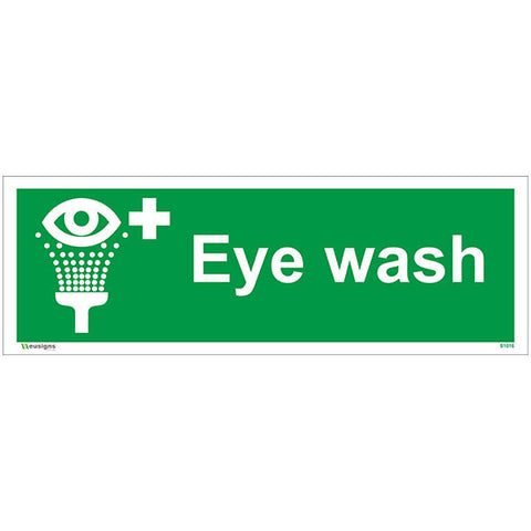 Eye Wash Sign - Safety Signs & Stickers | Borehamwood Signs