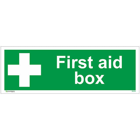 First Aid Box Sign - Safety Signs & Stickers | Borehamwood Signs