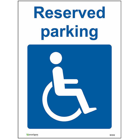 Reserved Parking Sign - Safety Signs & Stickers | Borehamwood Signs