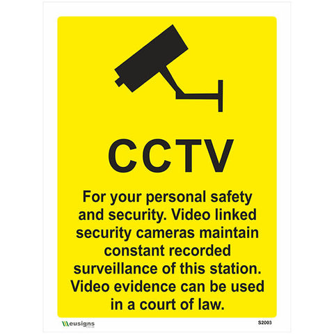 CCTV Sign - Safety Signs & Stickers | Borehamwood Signs
