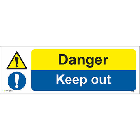Danger Keep Out Sign - Safety Signs & Stickers | Borehamwood Signs